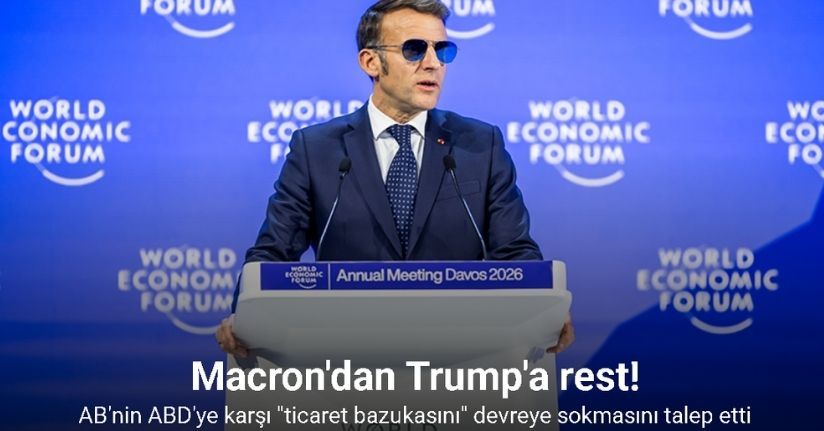Macron'dan AB'nin ABD'ye karşı 