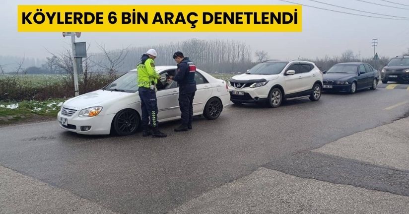 Köylerde 6 bin araç denetlendi