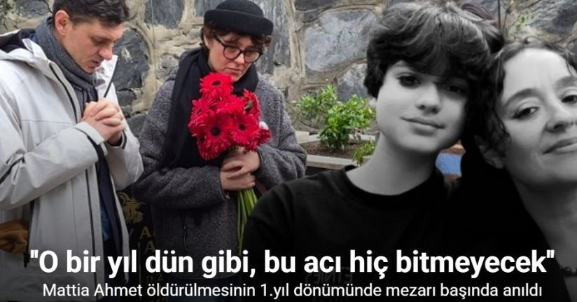 Mattia Ahmet Minguzzi öldürülmesinin 1.yıl dönümünde mezarı başında anıldı