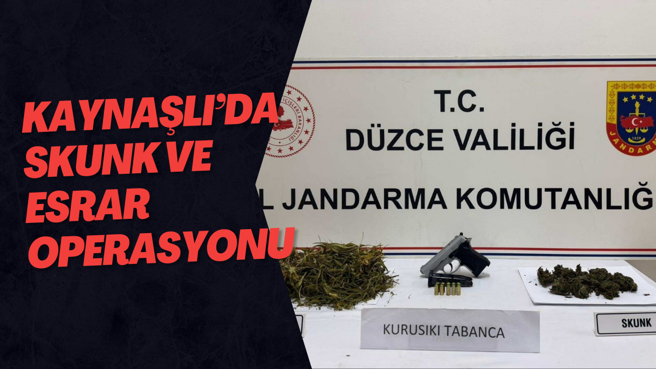 Kaynaşlı’da Skunk Ve Esrar Operasyonu