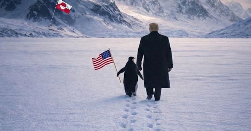 Beyaz Saray’dan penguenli ‘Grönland’ paylaşımı