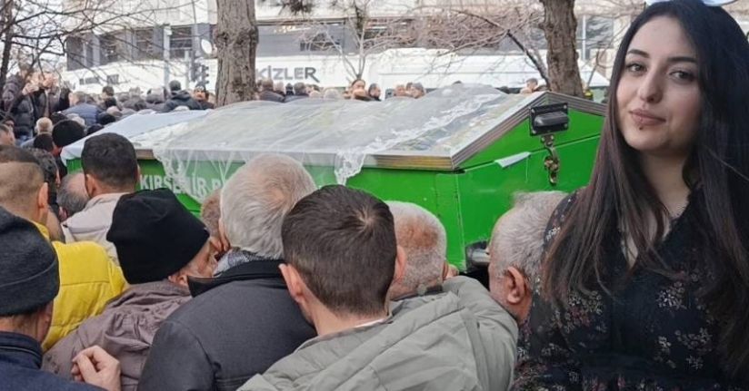Saplantılı sevgilisi tarafından öldürülen Gözde Akbaba, son yolculuğuna uğurlandı