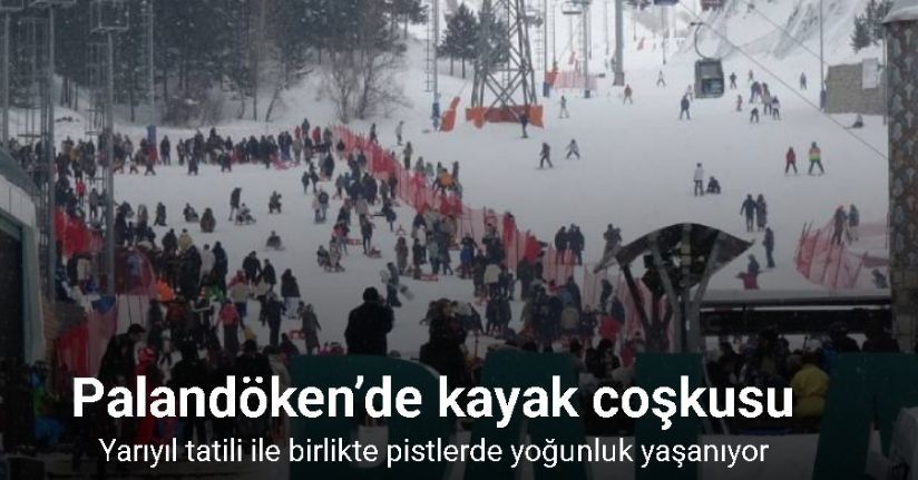 Palandöken’de kayak coşkusu