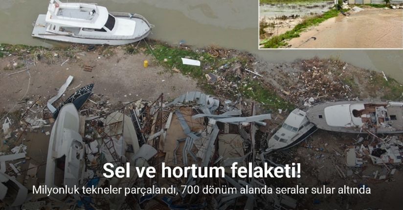Aksu’da sel ve hortum felaketi