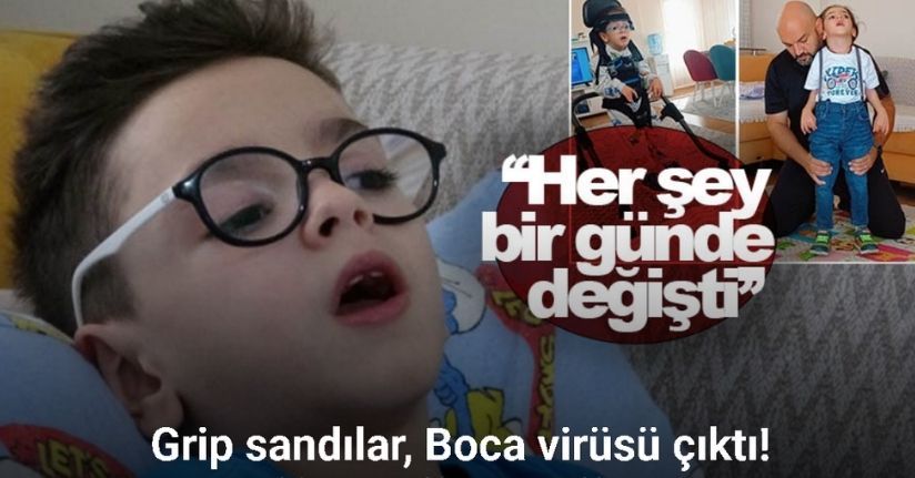 Grip sandılar, Boca virüsü çıktı: 7 yaşındaki Kaan 4 yıldır yatağa mahkum yaşıyor