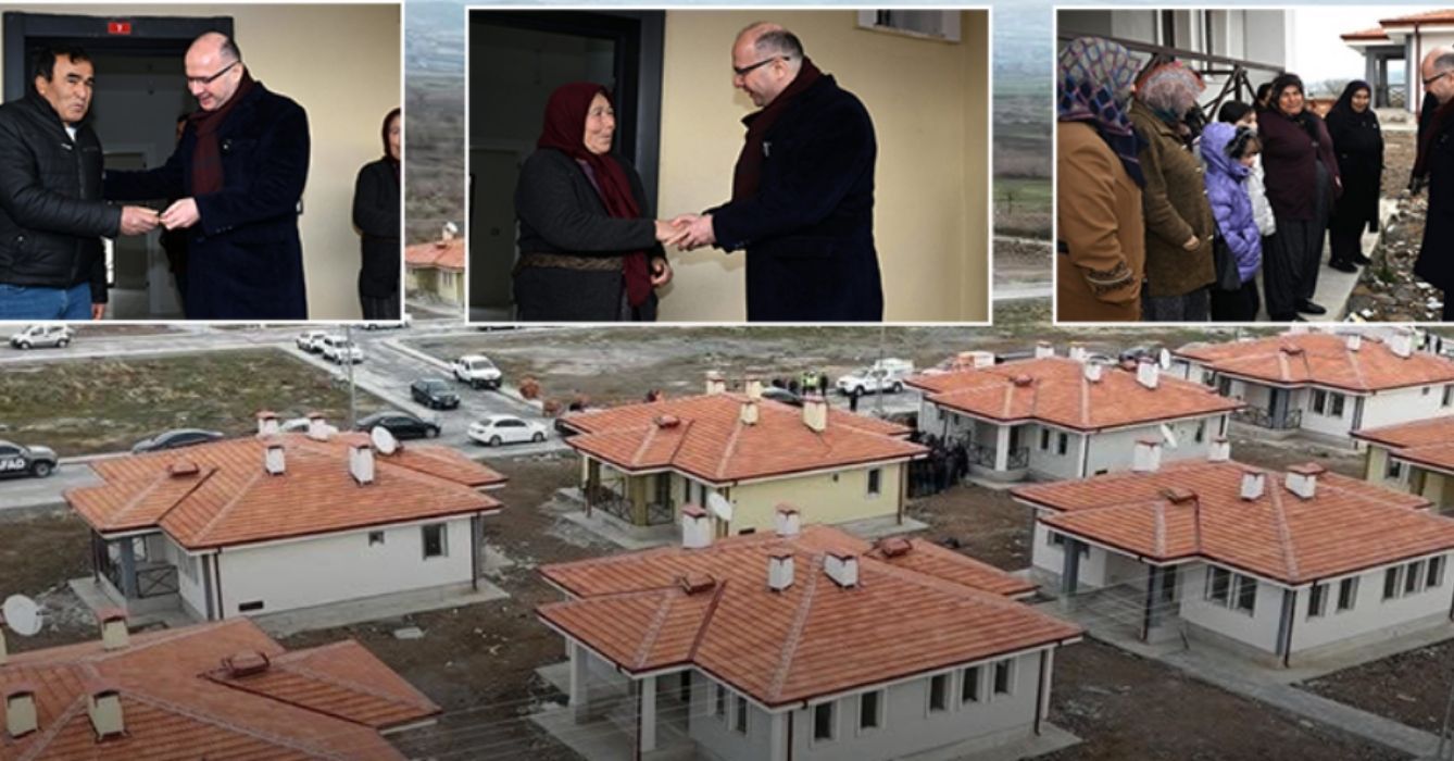 Osmaniye’de yapımı tamamlanan köy evleri hak sahiplerine teslim edildi