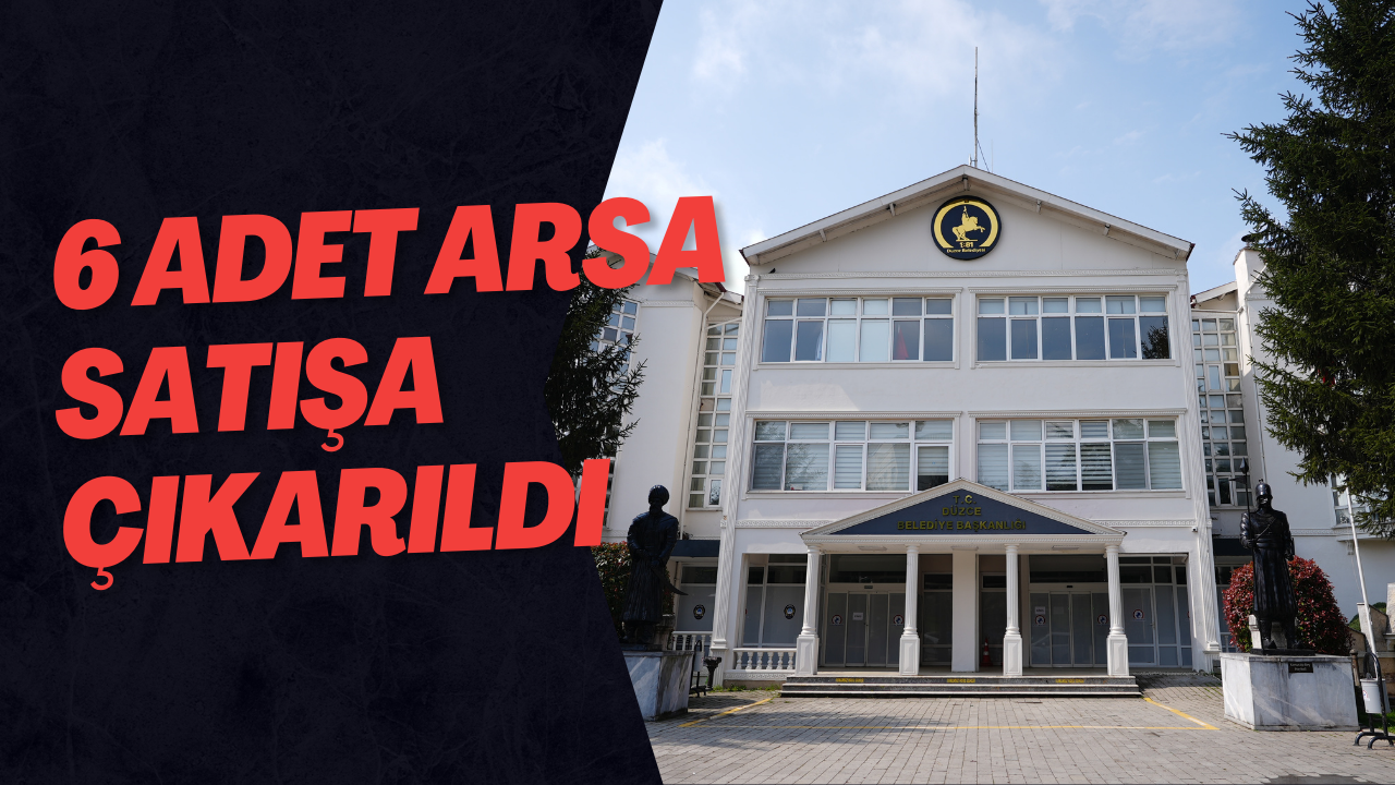 6 Adet Arsa Satışa Çıkarıldı