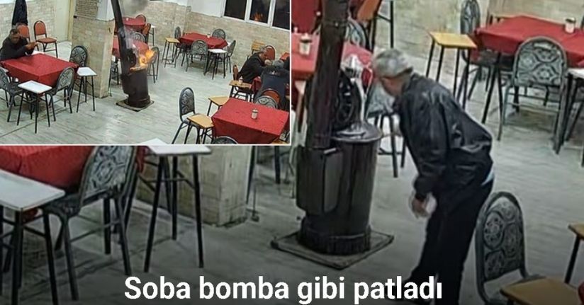 Güzel kokması için sobaya dökülen kolonya ortalığı savaş alanına çevirdi