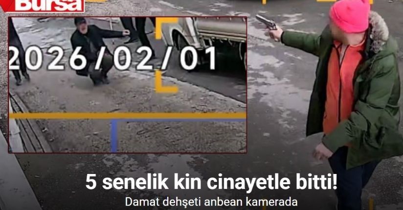 Bursa’daki damat dehşeti kamerada