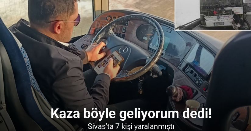 Kaza böyle geliyorum dedi