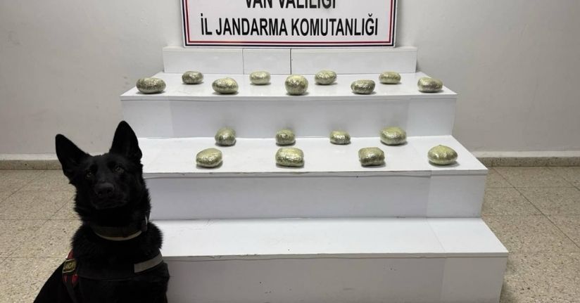 Van’da arazide 20 kilo 250 gram esrar ele geçirildi