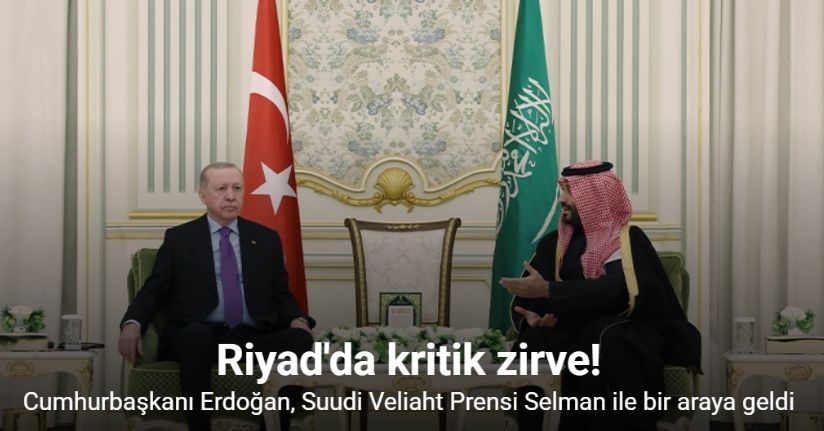 Cumhurbaşkanı Erdoğan, Suudi Arabistan Veliaht Prensi Selman ile bir araya geldi