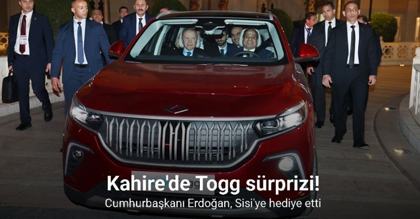 Cumhurbaşkanı Erdoğan’dan Mısır Cumhurbaşkanı es-Sisi’ye Togg hediyesi