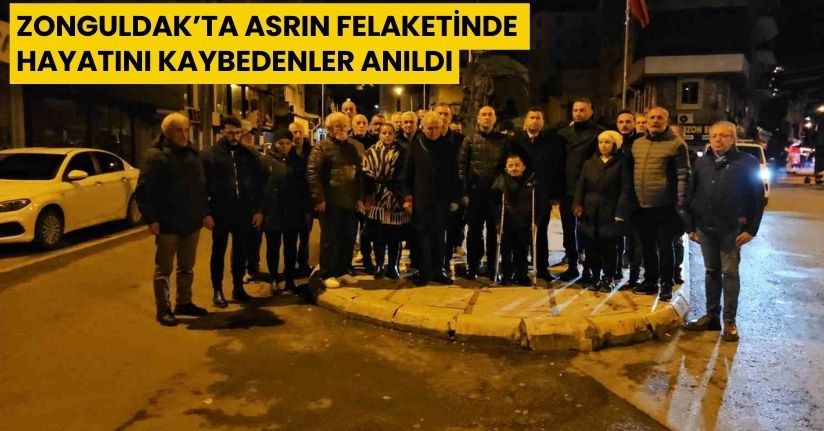 Zonguldak’ta asrın felaketinde hayatını kaybedenler anıldı
