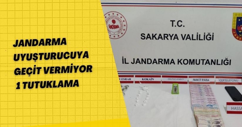 Jandarma uyuşturucuya geçit vermiyor: 1 tutuklama