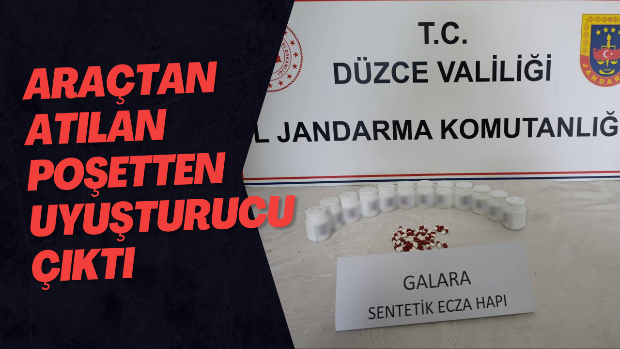 Araçtan Atılan Poşetten Uyuşturucu Çıktı