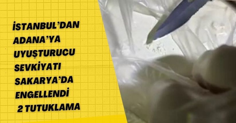 İstanbul’dan Adana’ya uyuşturucu sevkiyatı Sakarya’da engellendi: 2 tutuklama