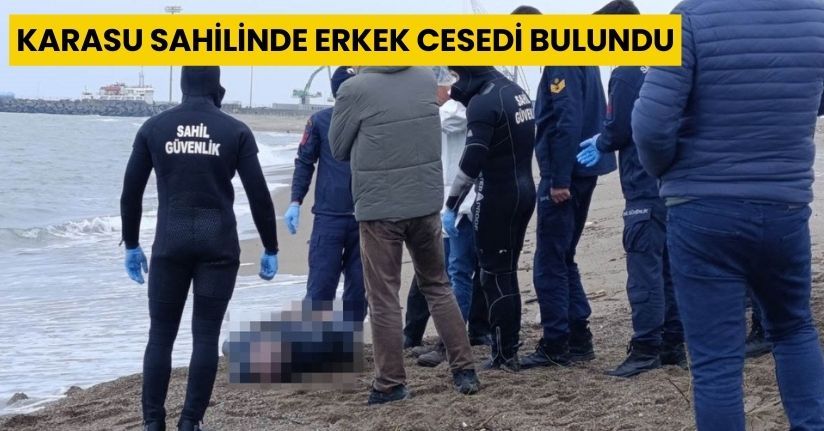 Karasu sahilinde erkek cesedi bulundu