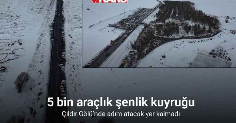 Çıldır Gölü’nde adım atacak yer kalmadı