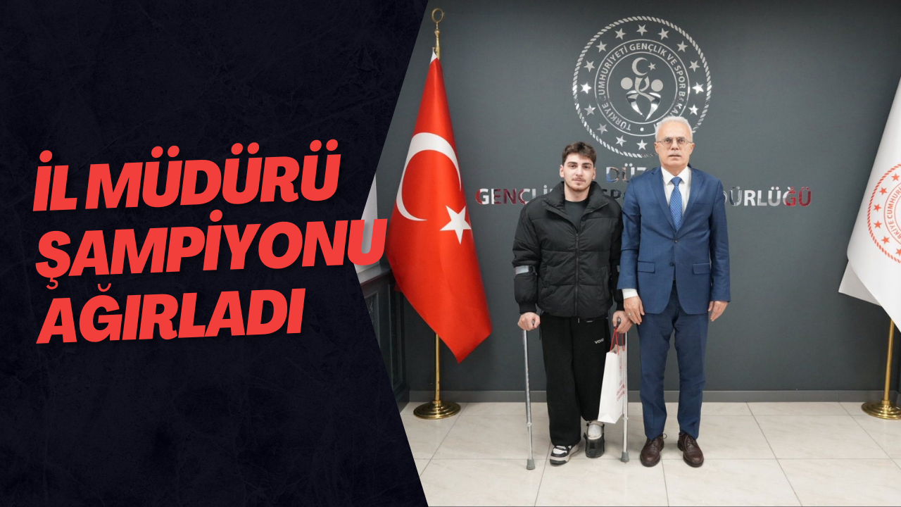 İl Müdürü Şampiyonu Ağırladı
