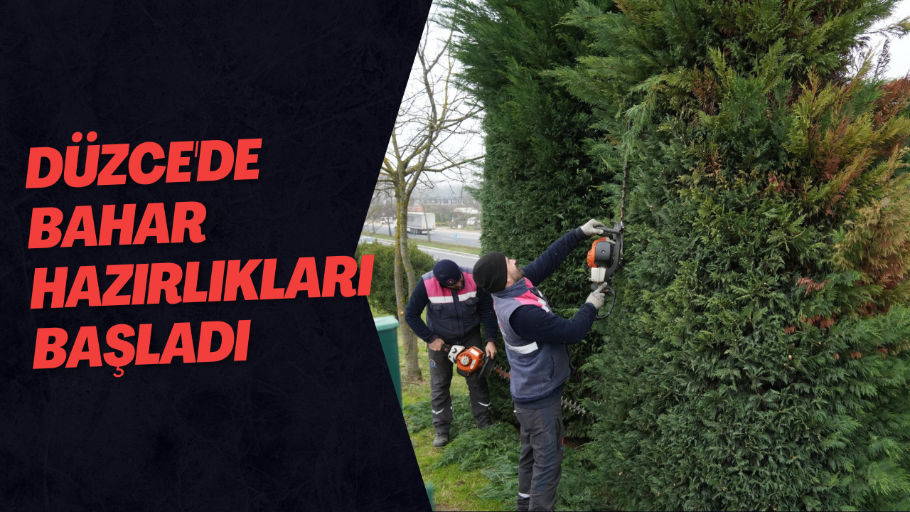 Düzce'de Bahar Hazırlıkları Başladı