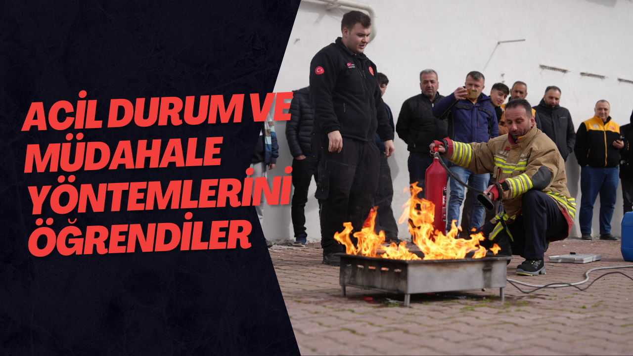 Acil Durum Ve Müdahale Yöntemlerini Öğrendiler