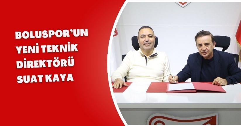 Boluspor’un yeni teknik direktörü Suat Kaya