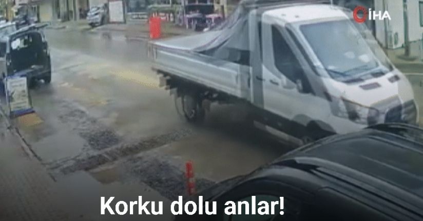 Sürücünün şekeri düştü, kontrolden çıkan araç çarşıyı birbirine kattı