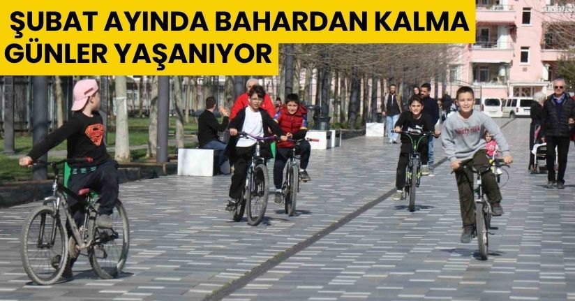 Şubat ayında bahardan kalma günler yaşanıyor