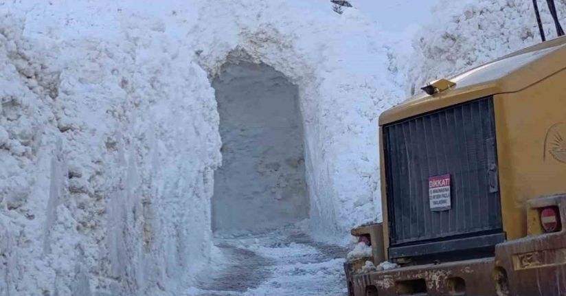 Kar esareti tünelle aşılıyor: Dikmetaş mezrasında yaşam koridoru
