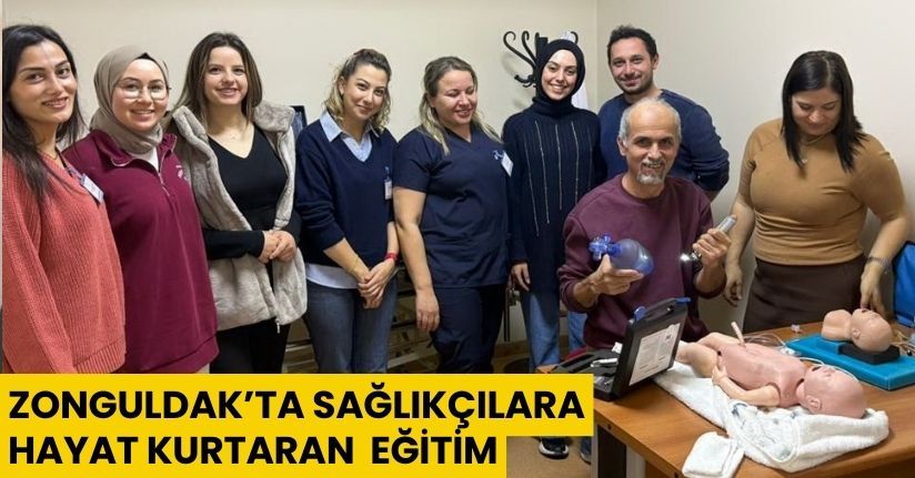 Zonguldak’ta sağlıkçılara ‘hayat kurtaran’ eğitim