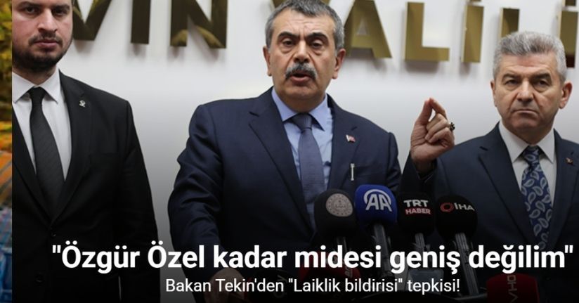 Bakan Tekin: 