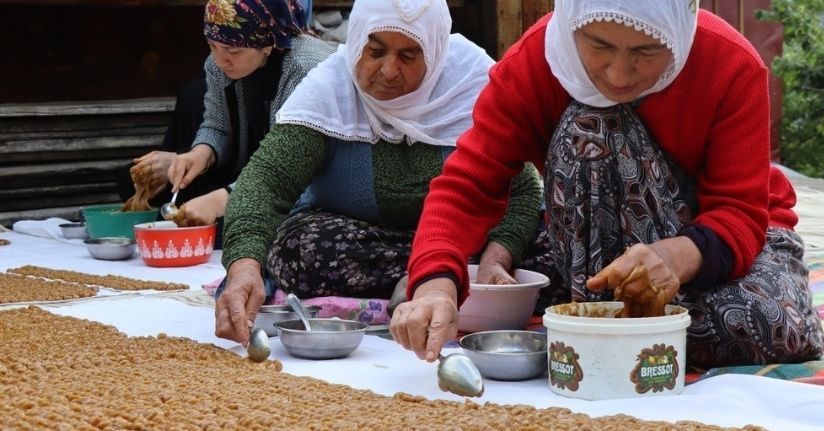 Köyde üretilen keş adeta bir enerji deposu