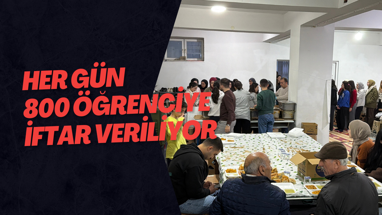 Her Gün 800 Öğrenciye İftar Veriliyor