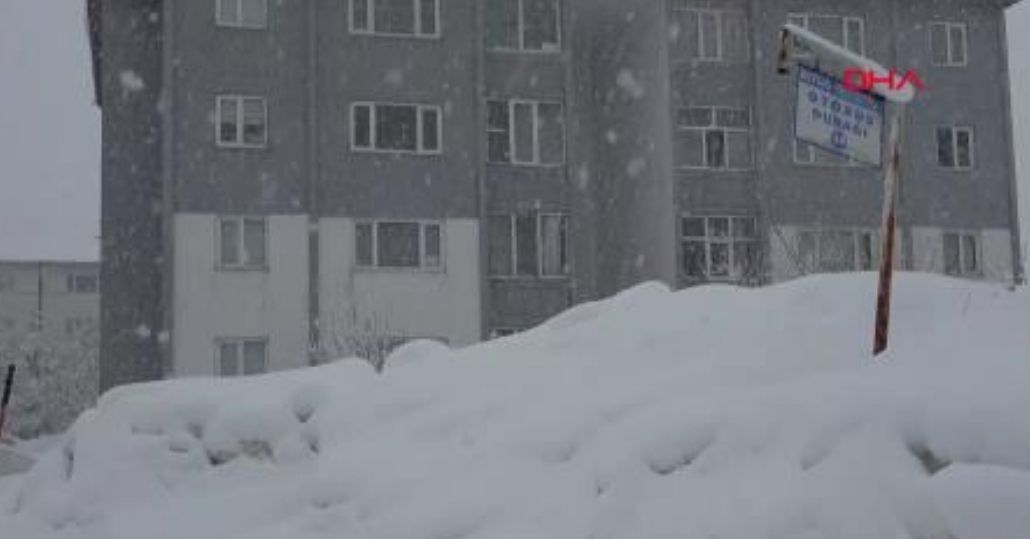 Bitlis'te kar kalınlığı 70 santimetreyi buldu; 304 köy ve mezra yolu kapandı