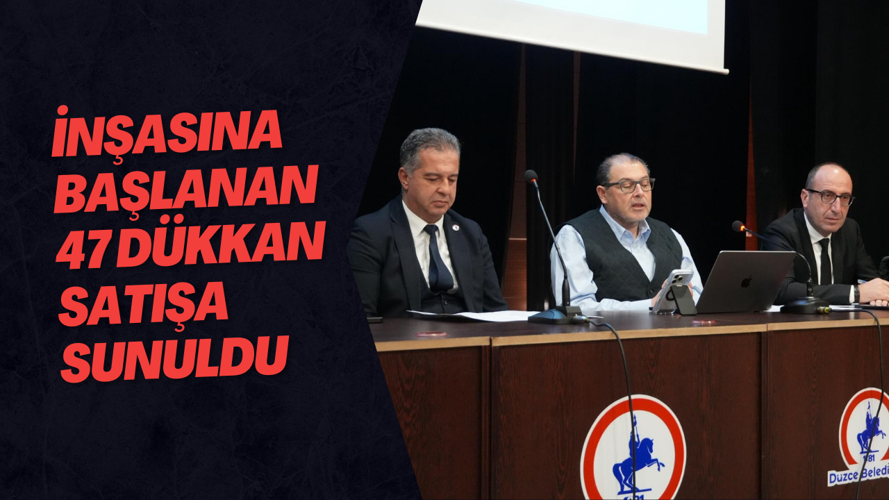 İnşasına Başlanan 47 Dükkan Satışa Sunuldu