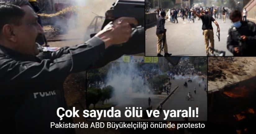 Pakistan'da ABD Konsolosluğu protestolarında 9 can kaybı, 36 yaralı