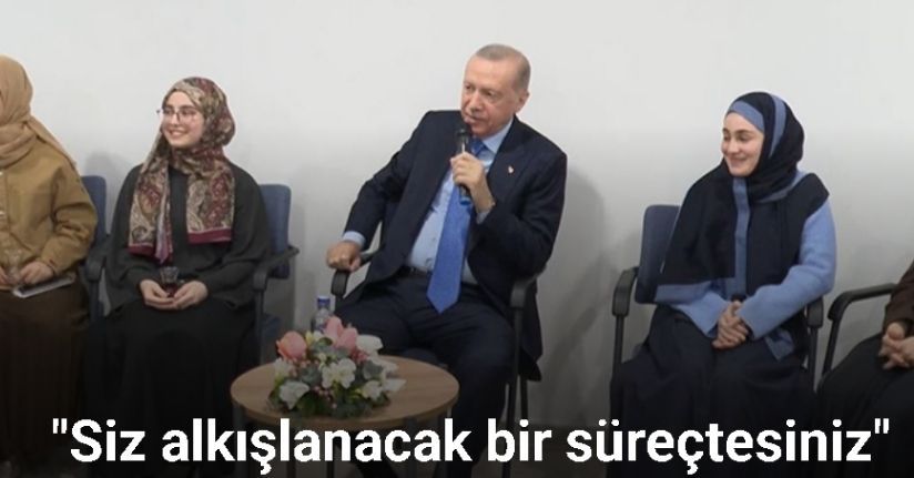 Cumhurbaşkanı Erdoğan üniversite öğrencileri ile bir araya geldi
