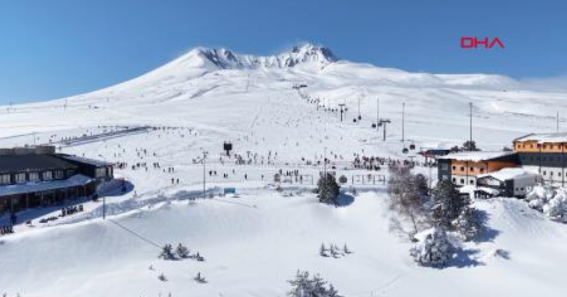 Erciyes'te ramazan ayında da hafta sonu yoğunluğu