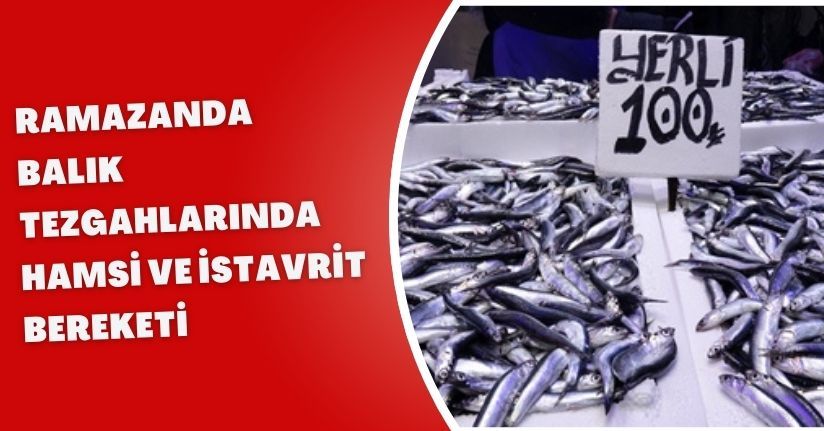  Ramazanda balık tezgahlarında hamsi ve istavrit bereketi