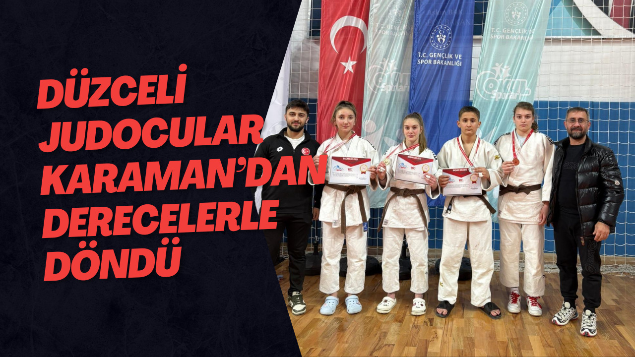 Düzceli Judocular Karaman’dan Derecelerle Döndü