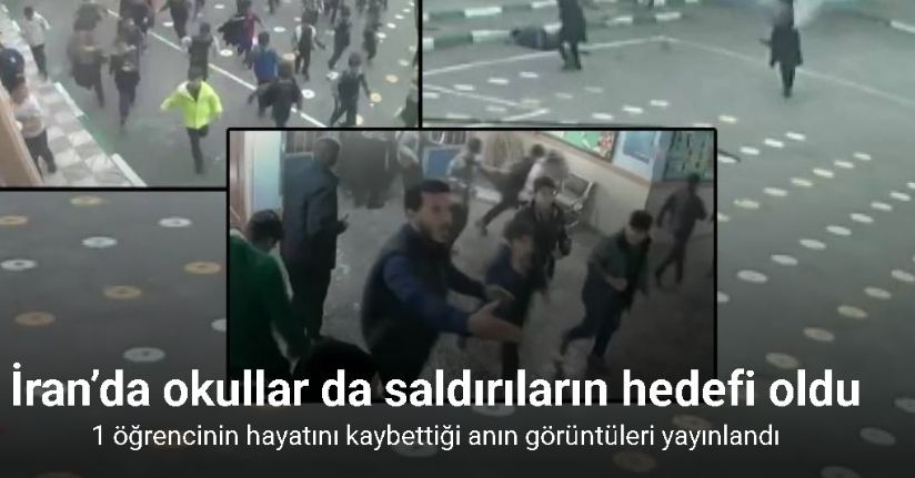 İran’da 1 öğrencinin hayatını kaybettiği saldırının görüntüleri yayınlandı