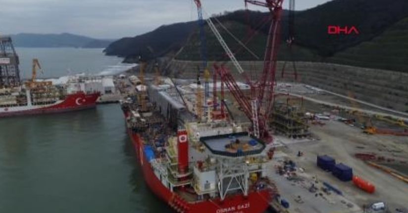 Osman Gazi yüzer üretim platformuna 2,5 tonluk modül entegre edildi