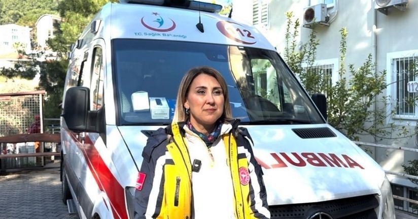 Marmaris’in tek kadın ambulans sürücüsü Fatma Nur Uçar