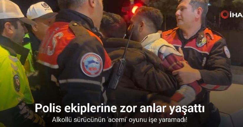 Burdur’da alkollü sürücünün ’acemi’ oyunu işe yaramadı