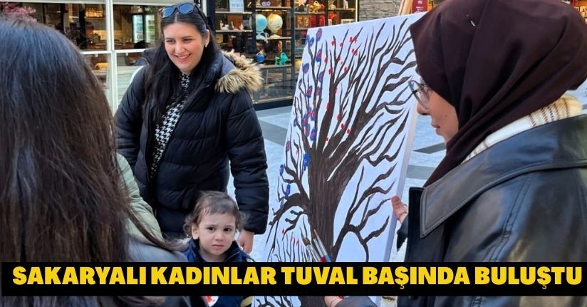 Sakaryalı kadınlar tuval başında buluştuSakaryalı kadınlar tuval başında buluştu