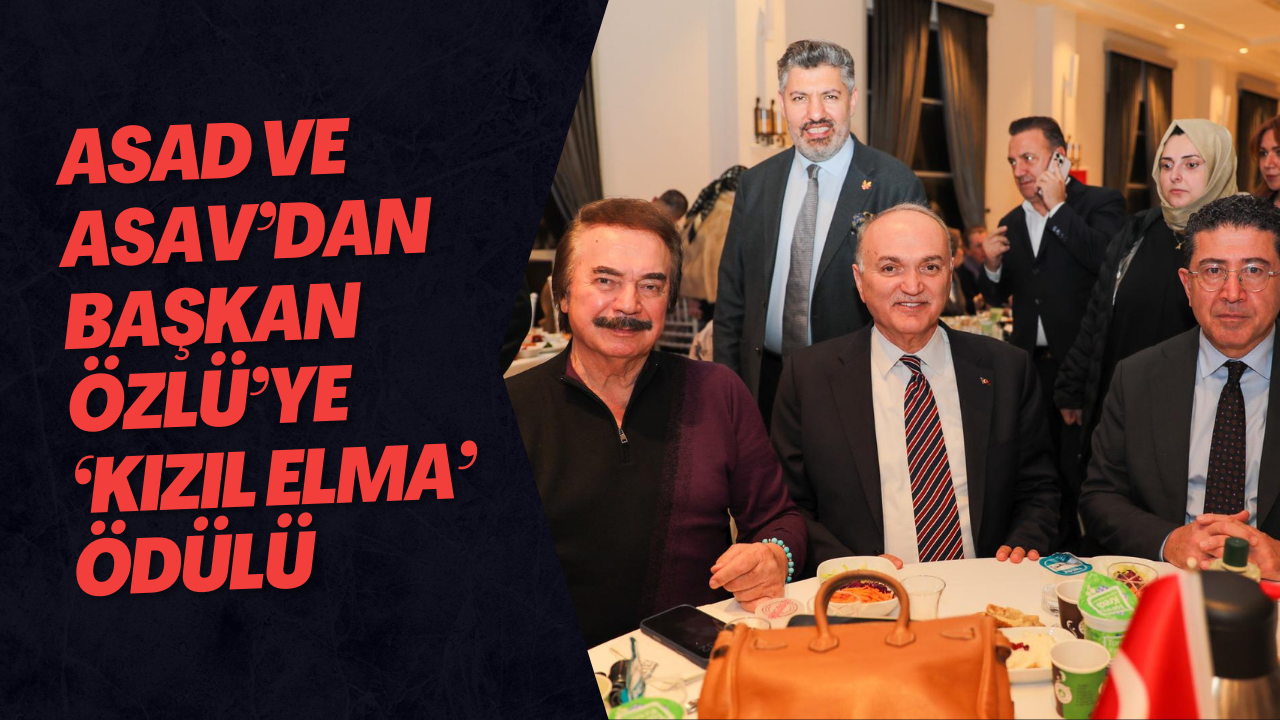 Asad Ve Asav’dan Başkan Özlü’ye ‘Kızıl Elma’ Ödülü