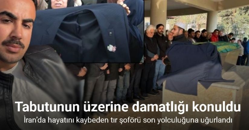 Tabutunun üzerine damatlığı konuldu: