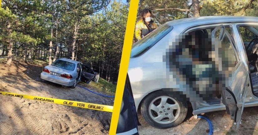 Park halindeki otomobilde ölü bulundu