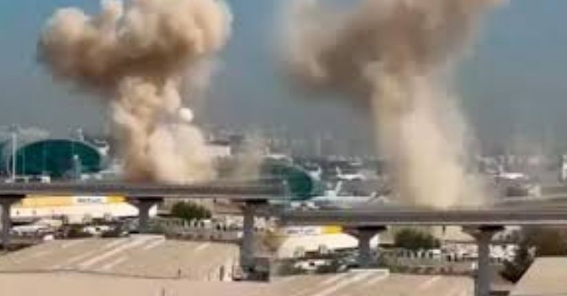 Dubai Uluslararası Havalimanı çevresinde İHA saldırısı sonucu yangın çıktı